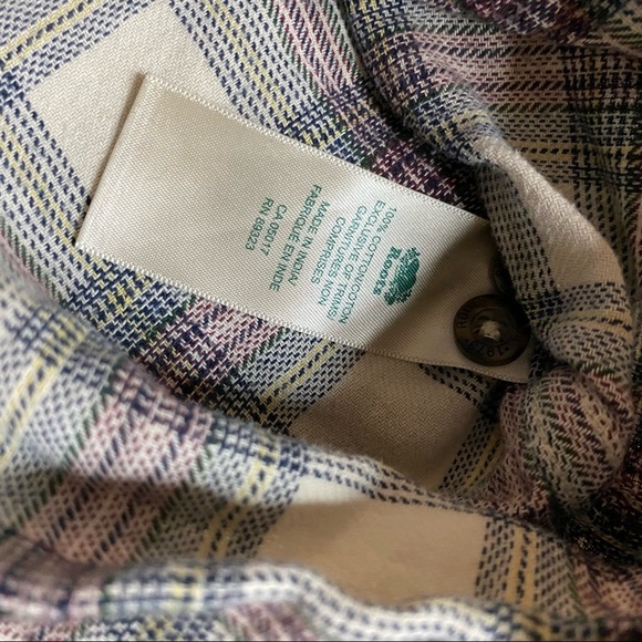 Roots Oversized Plaid Flannel Henley - Picture 12 of 16